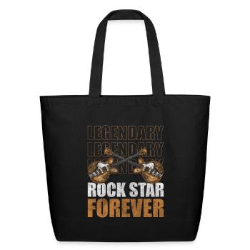Rock Music Hard Rock Musician - Eco-Friendly Cotton Tote - black - Front