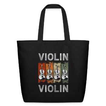 Musician Instrument Classical Music School - Eco-Friendly Cotton Tote - black - Front