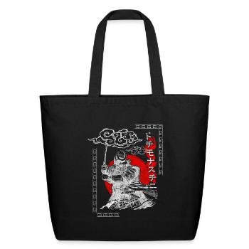 Orient Mythical Creatures Warrior Nerd - Eco-Friendly Cotton Tote - black - Front
