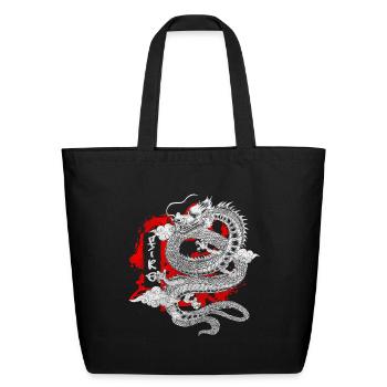 Orient Drawings Legend Sword Fighting - Eco-Friendly Cotton Tote - black - Front