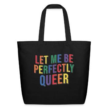 LGBT Pride Queer - Eco-Friendly Cotton Tote - black - Front