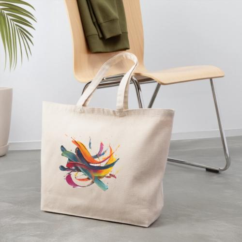 Colorful Waves - Eco-Friendly Cotton Tote
