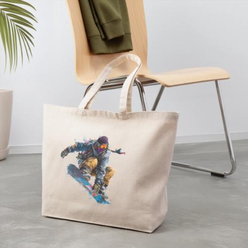 Snowboarding: Splash of Speed - Eco-Friendly Cotton Tote