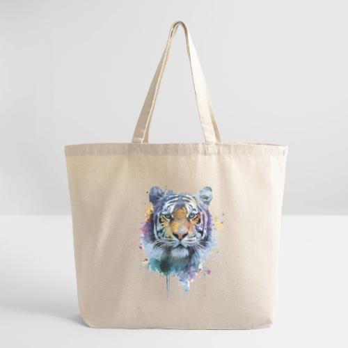 Splash-Art Tiger Face - Eco-Friendly Cotton Tote