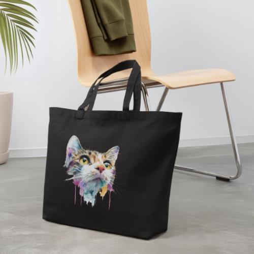 Chromatic Cat Splash - Eco-Friendly Cotton Tote