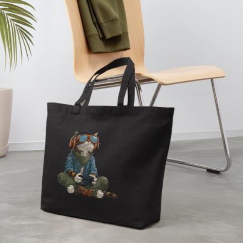 Cat: Purrfect Player - Eco-Friendly Cotton Tote