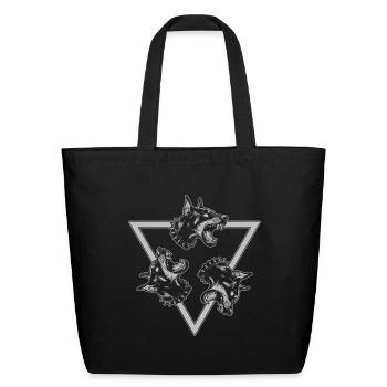 Cerberus – Guardian of the Underworld - Eco-Friendly Cotton Tote - black - Front