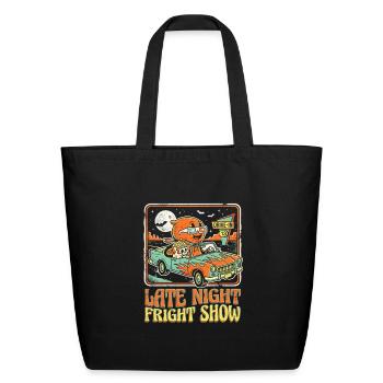 Late Night Fright Show - Eco-Friendly Cotton Tote - black - Front