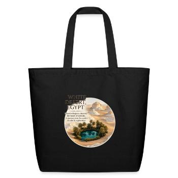 White Desert Egypt Oasis - Eco-Friendly Cotton Tote - black - Front