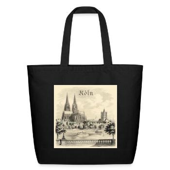 Vintage-Cologne-Cathedral-Köln-KölnerDom - Eco-Friendly Cotton Tote - black - Front