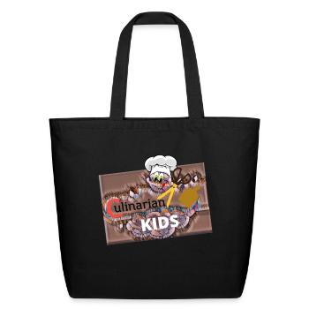 Culinarian Kids Service mark 6 - Eco-Friendly Cotton Tote - black - Front