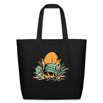 Dirty Island - Eco-Friendly Cotton Tote - black - Front