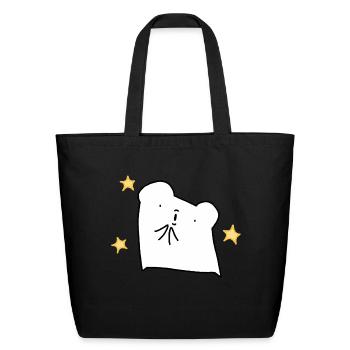 Applauding Bread - Eco-Friendly Cotton Tote - black - Front