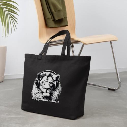 Reggae music roots lion head rasta vibes shirt - Sac fourre-tout en coton naturel