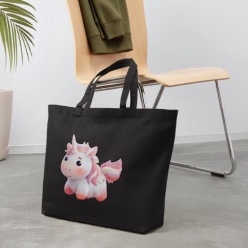 Sweet Cartoon Pink Unicorn - Eco-Friendly Cotton Tote