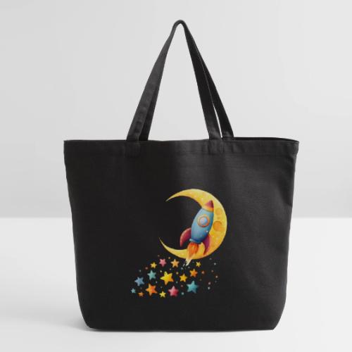 Rocket Trail of Stars - Eco-Friendly Cotton Tote