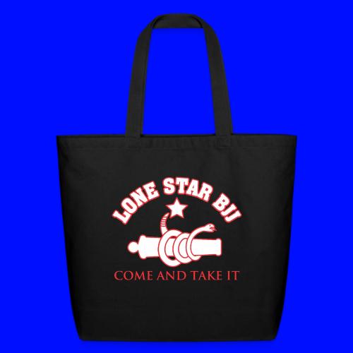 LONE STAR BRAZILIAN JIU-JITSU - Red and white - Eco-Friendly Cotton Tote