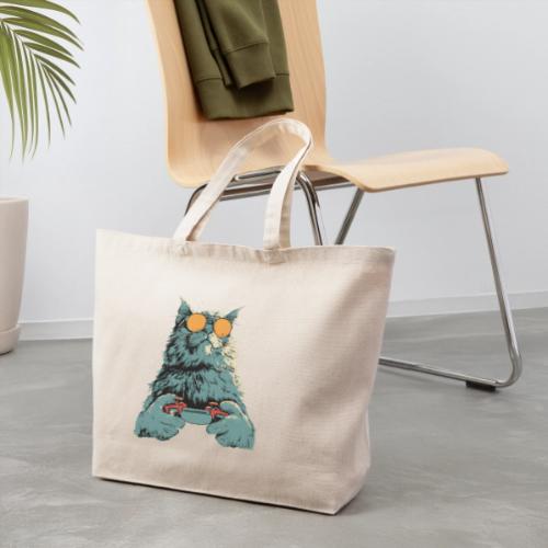 Cat: Fluff Mode On - Eco-Friendly Cotton Tote