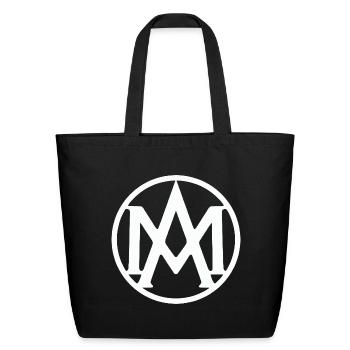 AMR 1920 - Sac fourre-tout en coton naturel - noir - Devant