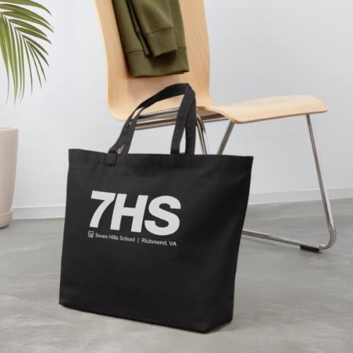 7HS logo white - Eco-Friendly Cotton Tote