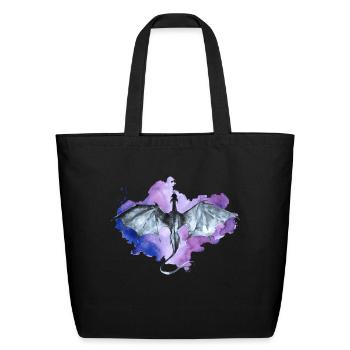 Dragon Mythical Creature Blue Fantasy Fantasy - Eco-Friendly Cotton Tote - black - Front