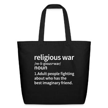 Religious war definition - Eco-Friendly Cotton Tote - black - Front
