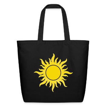 Radiant Sun - Eco-Friendly Cotton Tote - black - Front