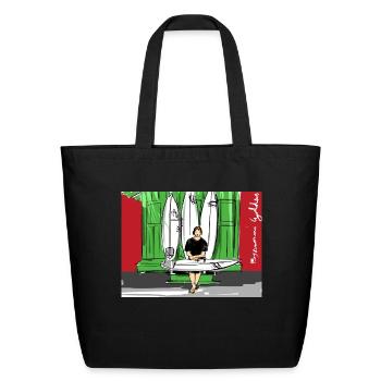 John John Florence Quiver Signature - Eco-Friendly Cotton Tote - black - Front