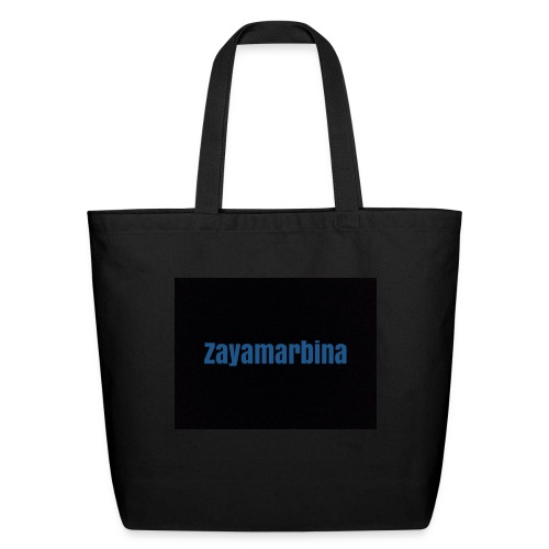 Zayamarbina bule and black t-shirt - Eco-Friendly Cotton Tote