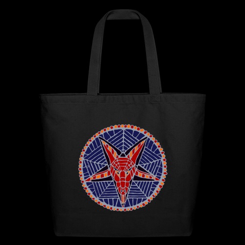 Corpsewood Stained-Glass Baphomet - Eco-Friendly Cotton Tote