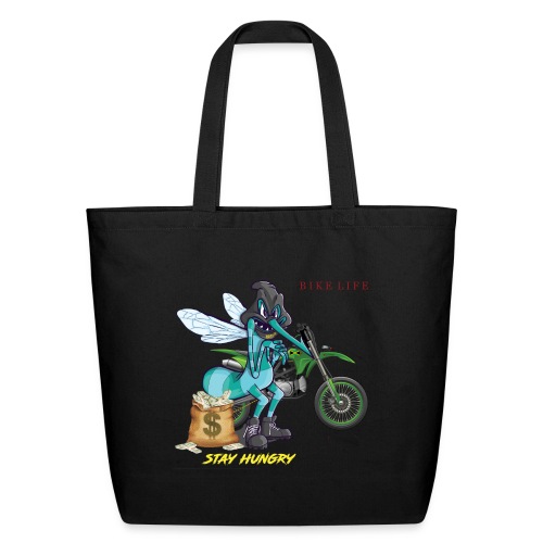 Stay Hungry & Bike Life | Collab l Blood Money - Eco-Friendly Cotton Tote