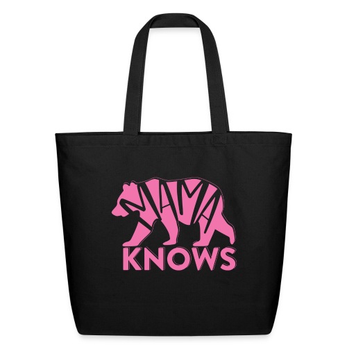 Momma Knows, Pink - Eco-Friendly Cotton Tote