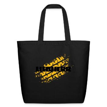 Liebherr Mud - Eco-Friendly Cotton Tote - black - Front