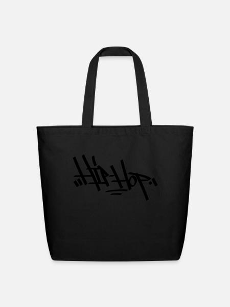 Hip Hop - Eco-Friendly Cotton Tote - black