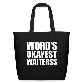 Waiters 01 - Eco-Friendly Cotton Tote - black - Front