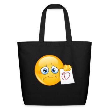 F Grade - Eco-Friendly Cotton Tote - black - Front