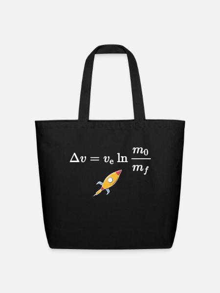 Rocket Equation Most Fundamental Equation Of Space - Eco-Friendly Cotton Tote - black