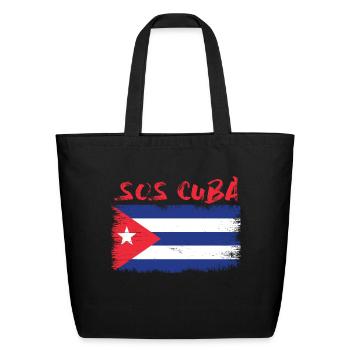 Sos Cuba Soscuba - Eco-Friendly Cotton Tote - black - Front