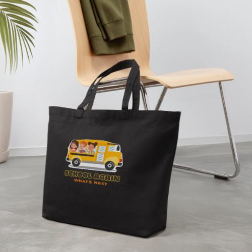 first day of school outfit- school again - Eco-Friendly Cotton Tote