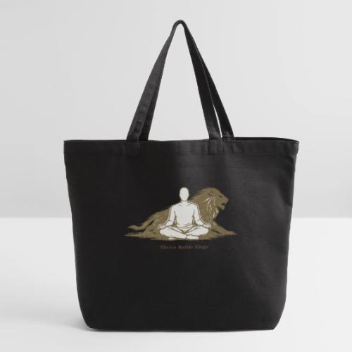 Silence Builds Kings Meditation Lion - Eco-Friendly Cotton Tote