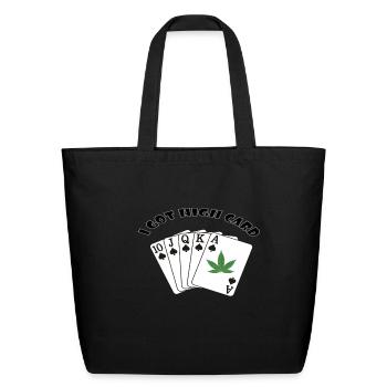 royal flash spade - Eco-Friendly Cotton Tote - black - Front