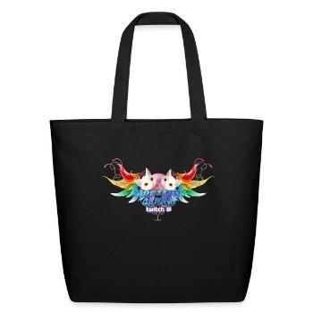 New Logo Cat Pride twitch logo - Eco-Friendly Cotton Tote - black - Front