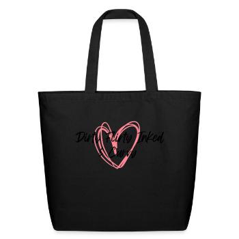 Dirty Flirty Inked And Curvy - Eco-Friendly Cotton Tote - black - Front