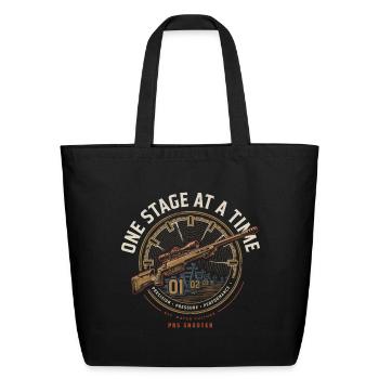 PRS Shooter – One Stage At A Time - Eco-Friendly Cotton Tote - black - Front