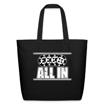 All In Design For Poker And Casino Friends - Eco-Friendly Cotton Tote - black - Front