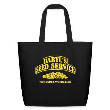 Daryl’s Seed Service Your Moms favoorite Seed - Eco-Friendly Cotton Tote - black - Front
