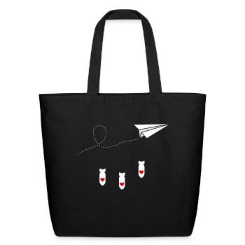 Love Bombs - Eco-Friendly Cotton Tote - black - Front