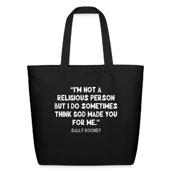 I'm not a religious person - Eco-Friendly Cotton Tote - black - Front