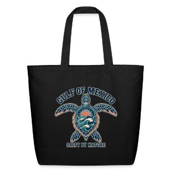 Mexico Sea Turtle - Eco-Friendly Cotton Tote - black - Front