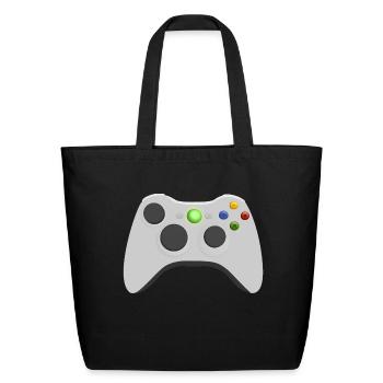 Xbox controller - Eco-Friendly Cotton Tote - black - Front